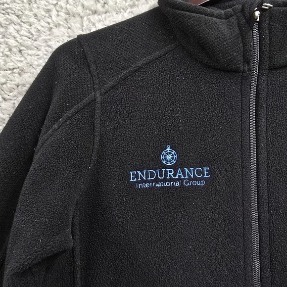 Patagonia Simple Synchilla Jacket Womens Medium Black Full Zip Fleece Logo READ - Picture 3 of 13